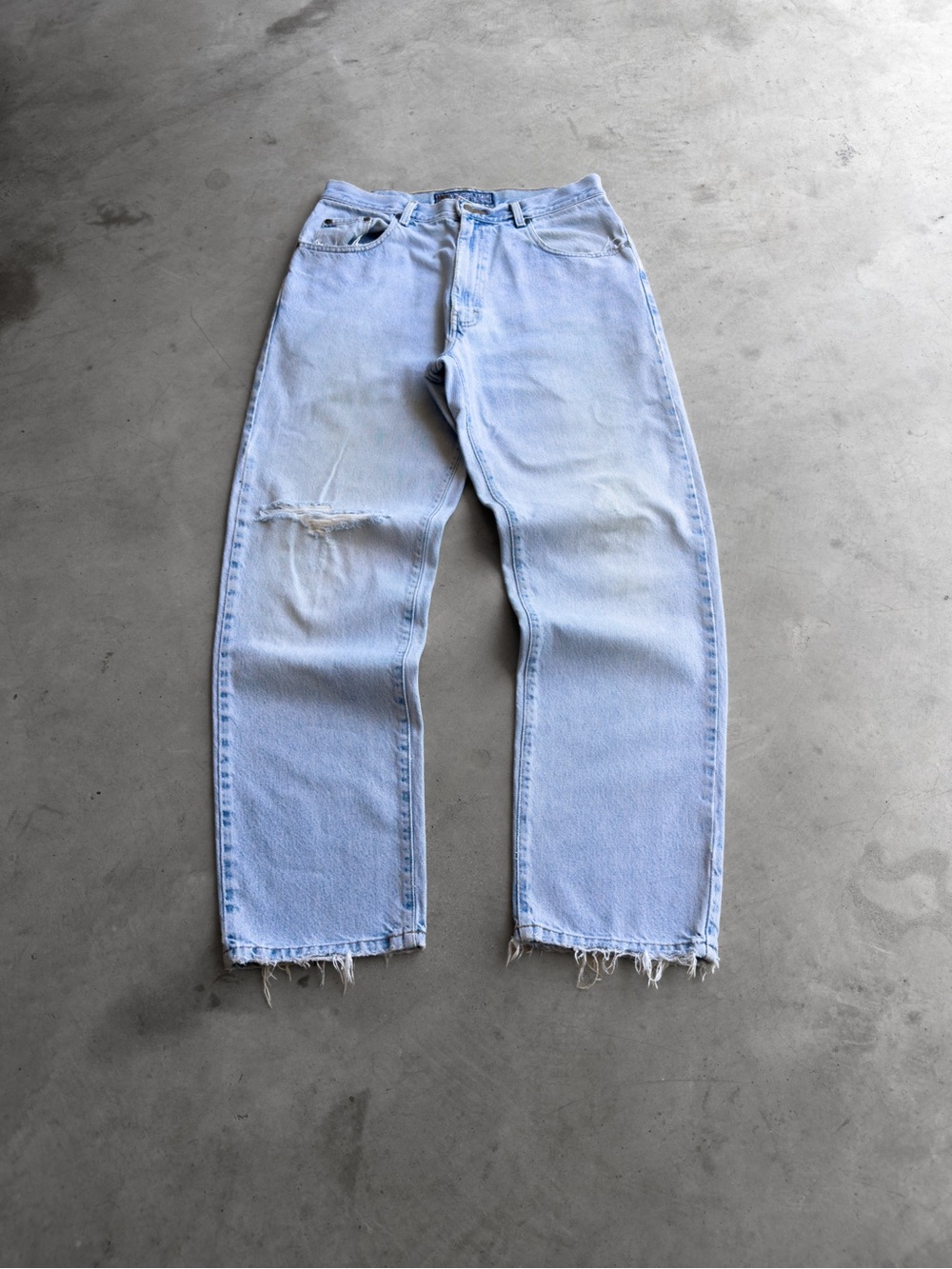 Vintage 90s Faded Distressed Blue Jeans - 32x32
